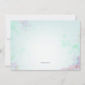 Touche de couleurs Confirmation Invitation (Dos)