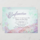 Touche de couleurs Confirmation Invitation (Devant / Derrière)