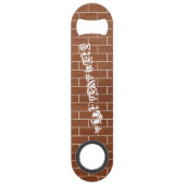 Touche de la barre de mur en brique Texte personna (Dos)