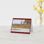 Touche de la carte d'automne (vide à l'intérieur) (Fleur jaune)