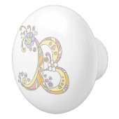 Touche de poignée monogrammée de la lettre décorat (Droite)