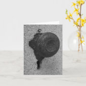 Touche de porte - Carte de note (Fleur jaune)