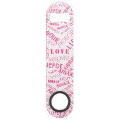 Touche Love Text Bar Multilingue - Choisir des cou (Dos)