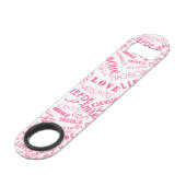 Touche Love Text Bar Multilingue - Choisir des cou (Dos Angle)