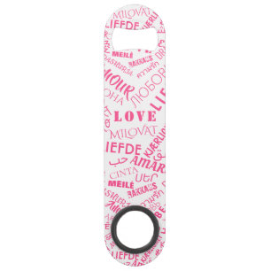 Touche Love Text Bar Multilingue - Choisir des cou
