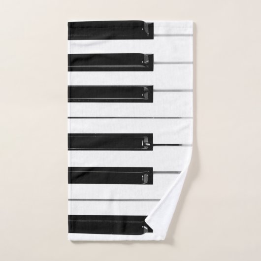 Touches de clavier de piano (Serviette à main)