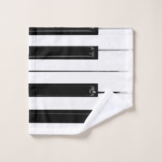 Touches de clavier de piano (Gant de toilette)