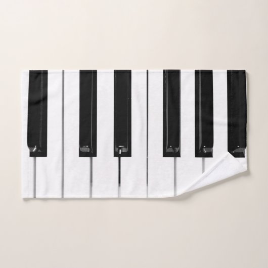 Touches de clavier de piano (Serviette à main)