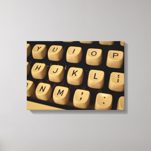 Touches de machine à écrire sur toile (Recto)