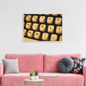 Touches de machine à écrire sur toile (Insitu(Salon))