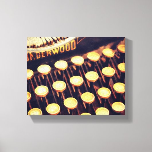 Touches de machine à écrire vintages Toile envelop (Recto)