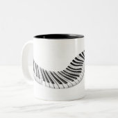 Touches de piano Abstraites Mug (Devant gauche)