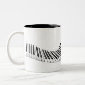Touches de piano Abstraites Mug (Gauche)