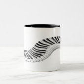 Touches de piano Abstraites Mug (Centre)
