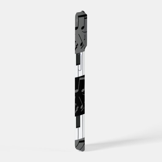 Touches de piano monogramme et notes musicales (Côté droit)