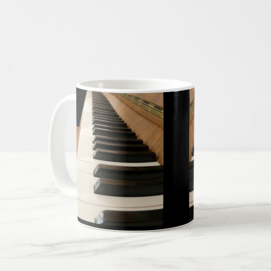 Touches de piano Mug (Devant gauche)