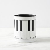 Touches de piano Mug (Centre)
