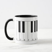 Touches de piano Mug (Gauche)