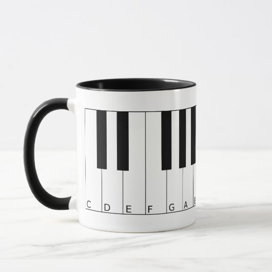 Touches de piano Mug (Gauche)