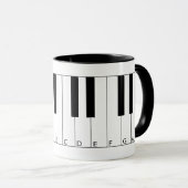 Touches de piano Mug (Devant droit)