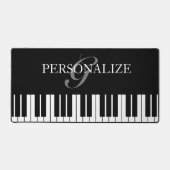 Touches de piano noir et blanc personnalisées (Recto)