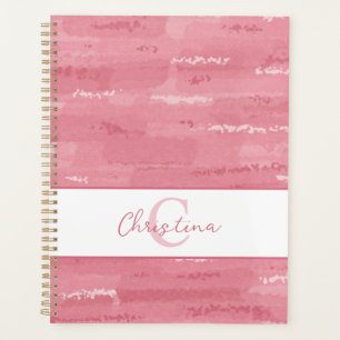 Touches de pinceau aquarelle rose blush bohème