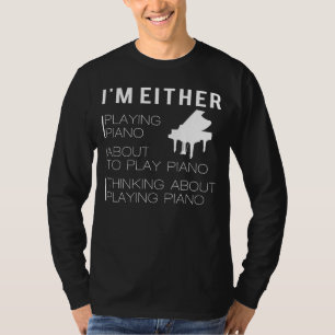 Touches et boucs : T-shirt Piano amusant