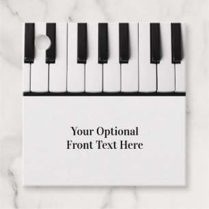 Touches Piano personnalisées cadeau / étiquettes d