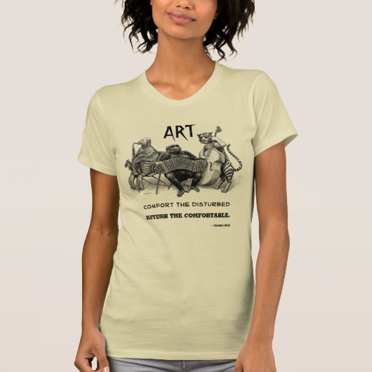 "Touchez" au T-shirt confortable d'art (Devant)