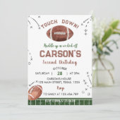 Touchez Down Football Boy Invitation Anniversaire (Debout devant)