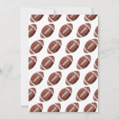 Touchez Down Football Boy Invitation Anniversaire (Dos)