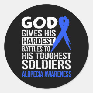 Touchst Soldiers Alopecia Awareness T Ronde Sticker