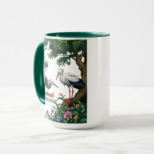 Touffé par le Progrès – Mug Éco-Conscience (Devant gauche)