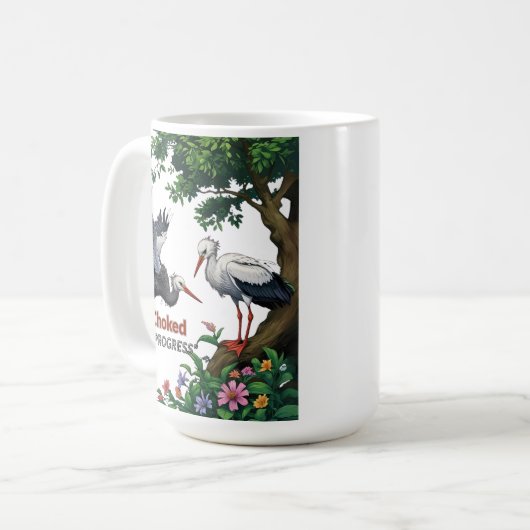 Touffé par le Progrès – Mug Éco-Conscient (Devant gauche)