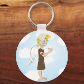 Tough Angel met tattoo sleutelhanger (Voorkant)