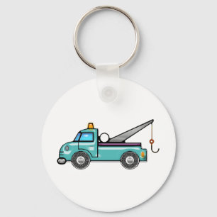 Tough Blue Tow Truck Sleutelhanger