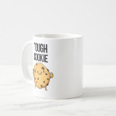 Tough Cookie Funny Cookie Pun Koffiemok (Voorkant links)