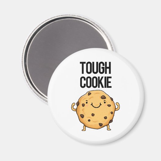 Tough Cookie Funny Cookie Pun Magneet (Voorkant / Achterkant)