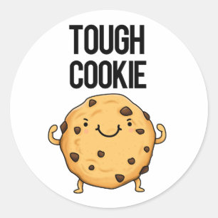 Tough Cookie Funny Cookie Pun Ronde Sticker