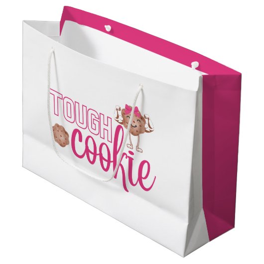 Tough Cookie Gift Bag Groot Cadeauzakje (Voorkant Gekanteld)