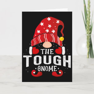 Tough Gnome bijpassende kerst Pyjama voor familie Kaart