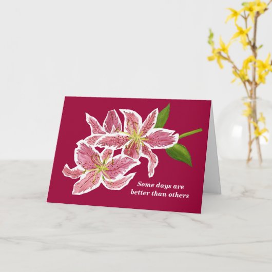 Tough Times Kaart (Gele Bloem)