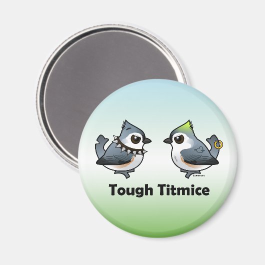 Tough Titmice Magneet (Voorkant / Achterkant)