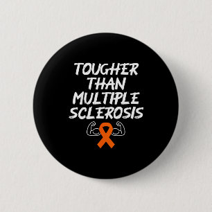 Tougher dan Multiple Sclerose MS-bewustzijnsstrijd Ronde Button 5,7 Cm