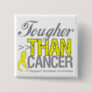 Tougher Than Cancer - Sarcoma Vierkante Button 5,1 Cm