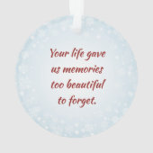 Toujours avec nous photo commémorative personnalis (dos)