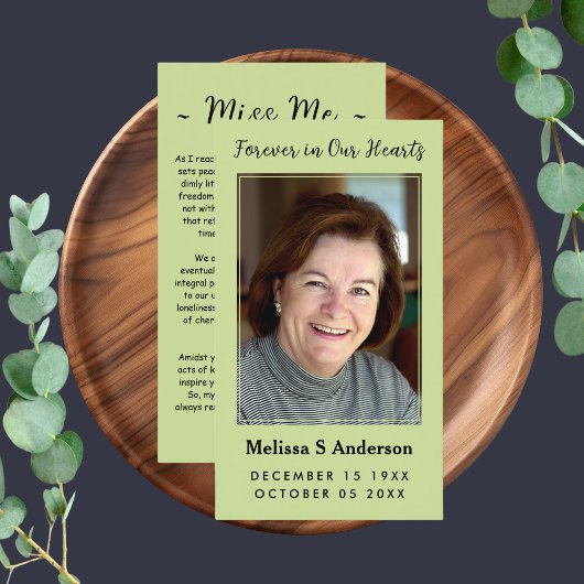 Toujours dans nos coeurs Carte photo de prière fun