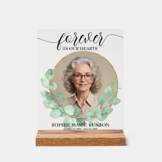 Toujours dans nos coeurs Eucalyptus funérailles (Recto)