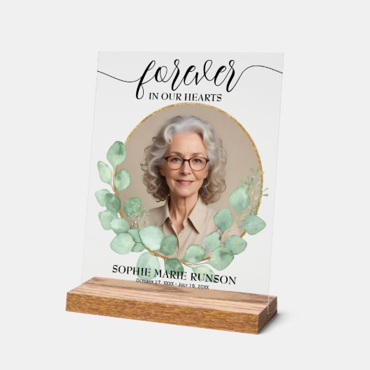 Toujours dans nos coeurs Eucalyptus funérailles (Angle)