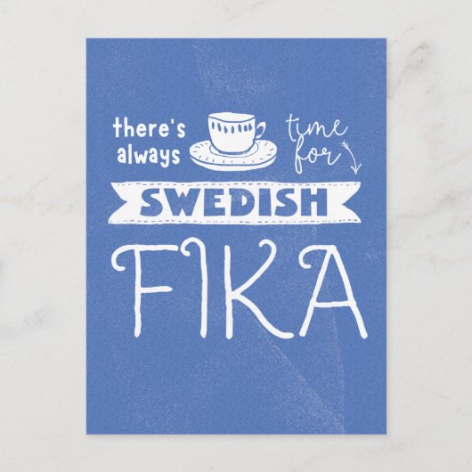 Toujours du temps pour la carte postale suédoise F (Devant)
